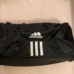 Adidas Black Overnight Sports Gym Duffel Bag
